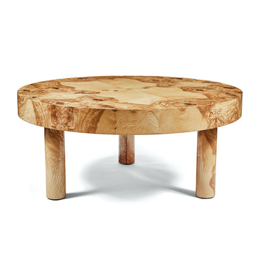 Furniture Collection styling ideas with Carlton Coffee Table in Natural Burl Wood by August Abode