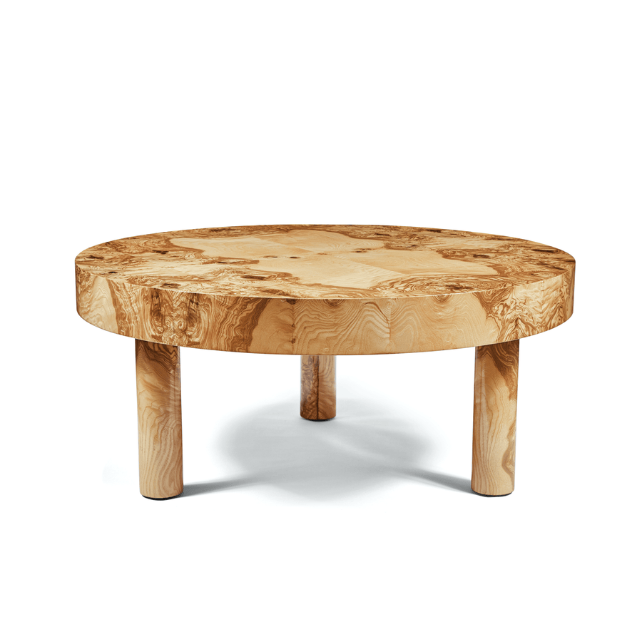 Furniture Collection styling ideas with Carlton Coffee Table in Natural Burl Wood by August Abode