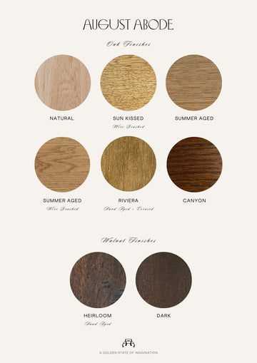 Finish Sample styling ideas with Finish Samples - Wood by August Abode