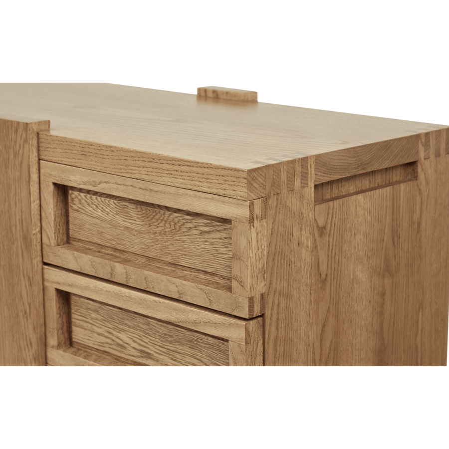 Furniture Collection styling ideas with Lake Sideboard in Summer Aged White Oak by August Abode