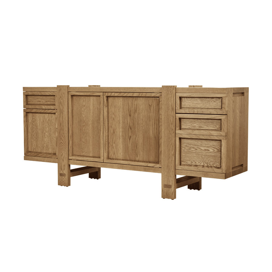 Furniture Collection styling ideas with Lake Sideboard in Summer Aged White Oak by August Abode