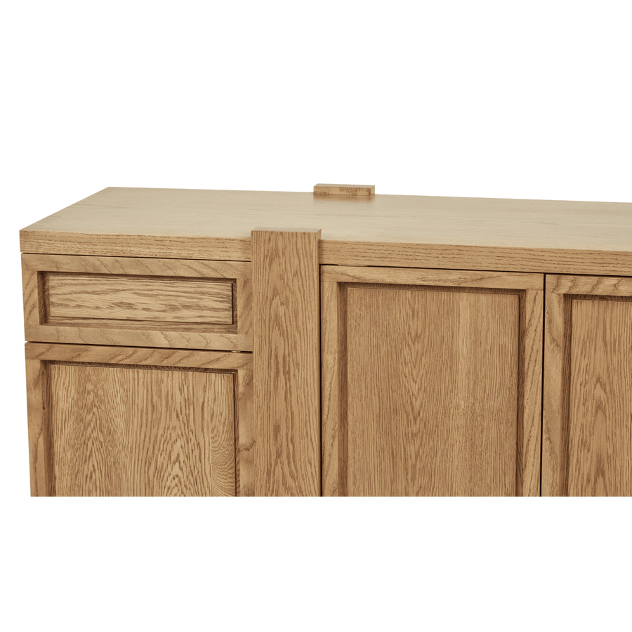 Furniture Collection styling ideas with Lake Sideboard in Summer Aged White Oak by August Abode