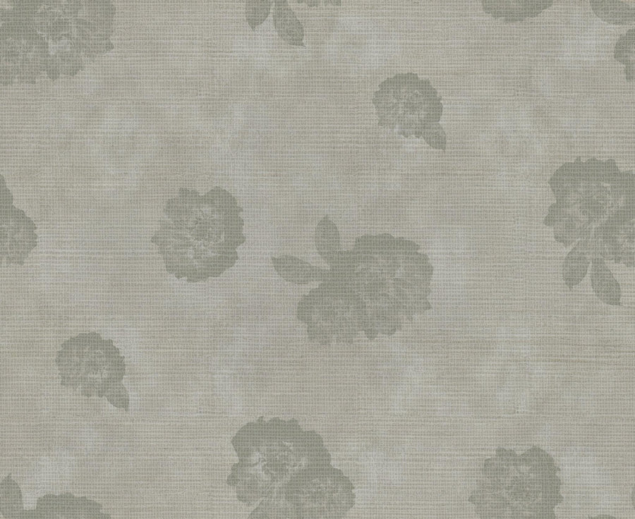 Lancaster Grasscloth Wallpaper in Ether