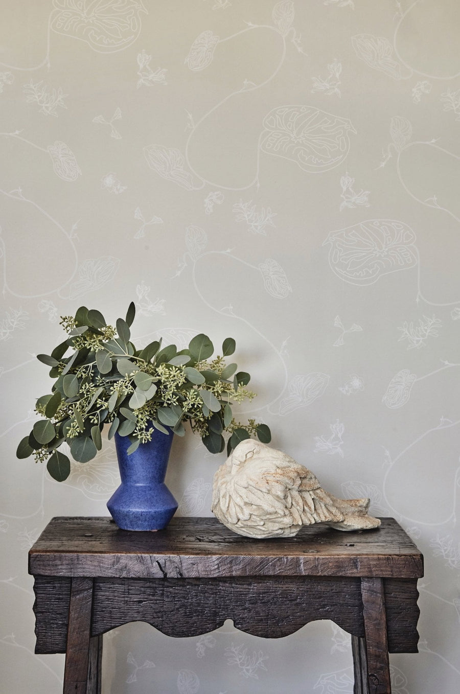 Wallcovering styling ideas with Anthurium Waltz Wallpaper in Bonaire by August Abode