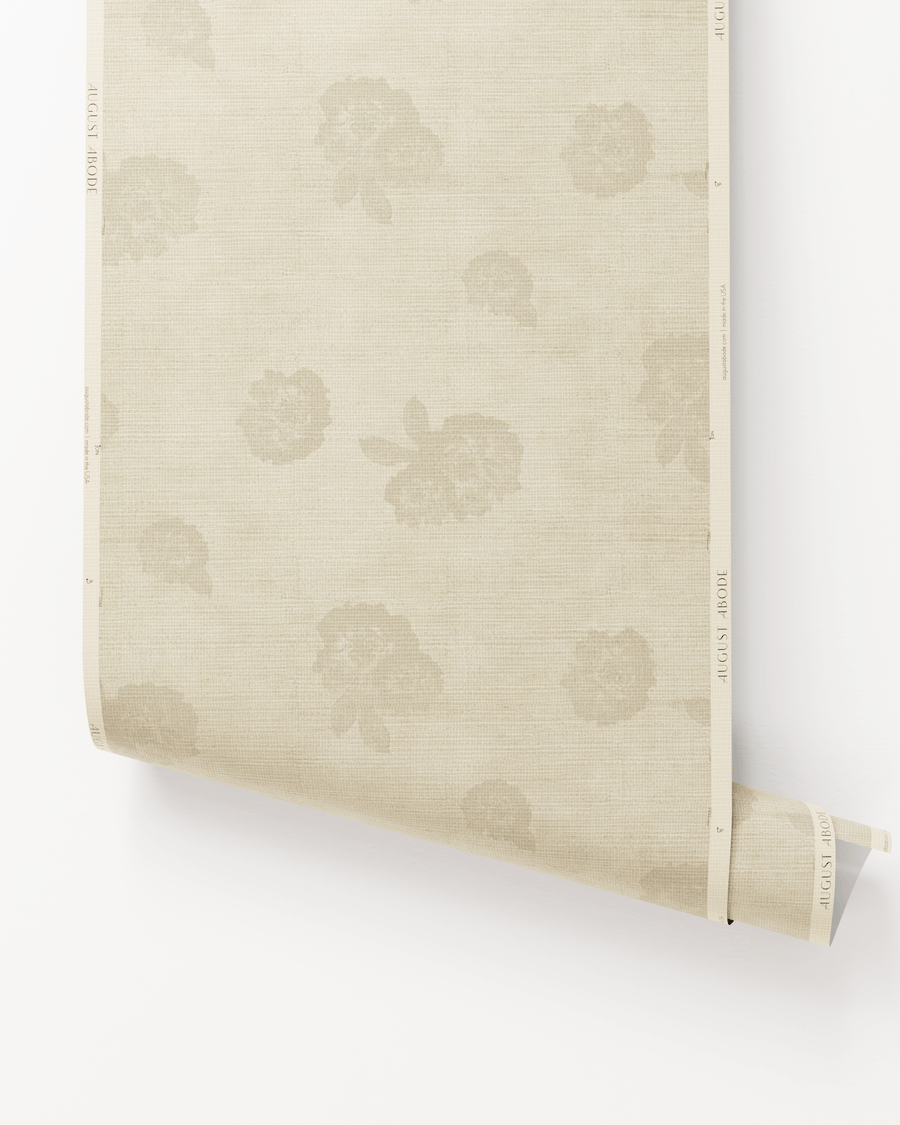 Wallcovering styling ideas with Lancaster Grasscloth Wallpaper in Oatmeal by August Abode