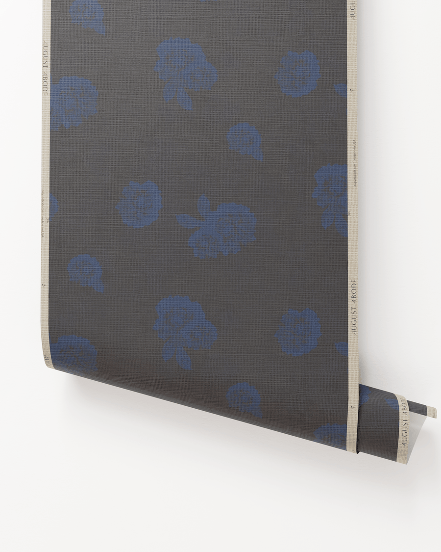 Wallcovering styling ideas with Lancaster Grasscloth Wallpaper in Sodalite by August Abode