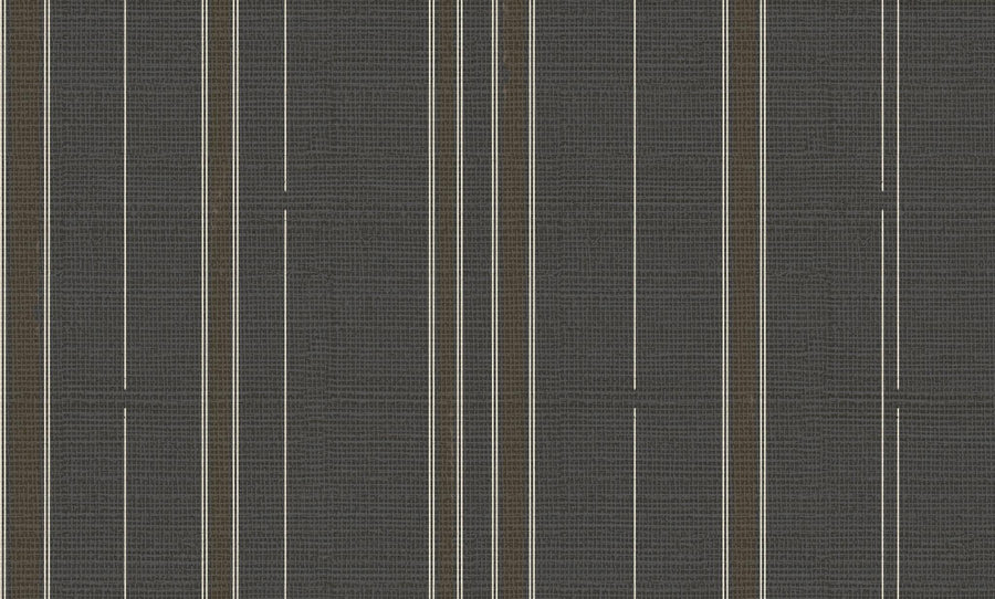 Wallcovering styling ideas with Toluca Stripe II Grasscloth Wallpaper in Nocturne by August Abode